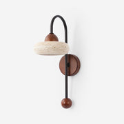 Elaro Wabi-Sabi Travertine Wall Light
