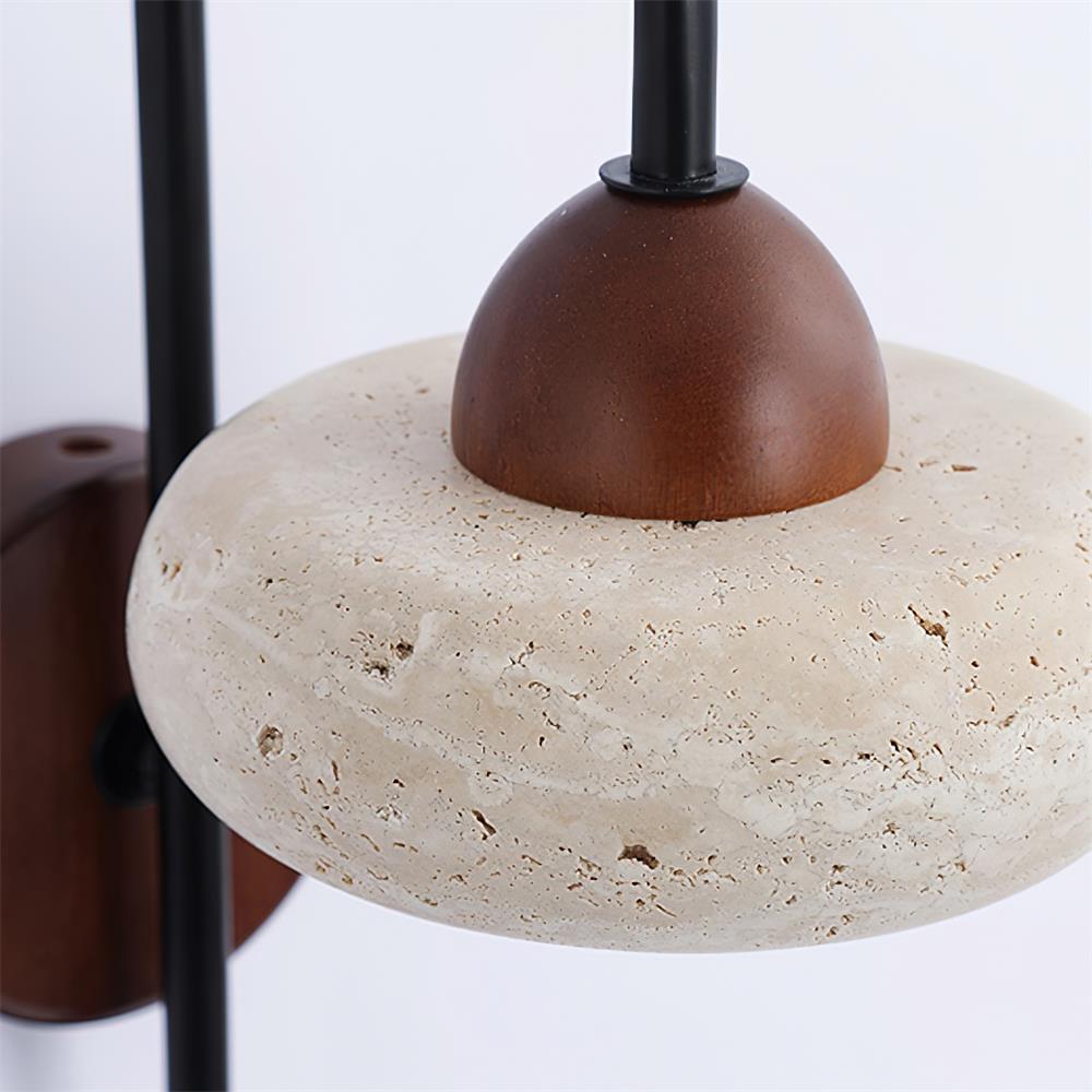 Elaro Wabi-Sabi Travertine Wall Light
