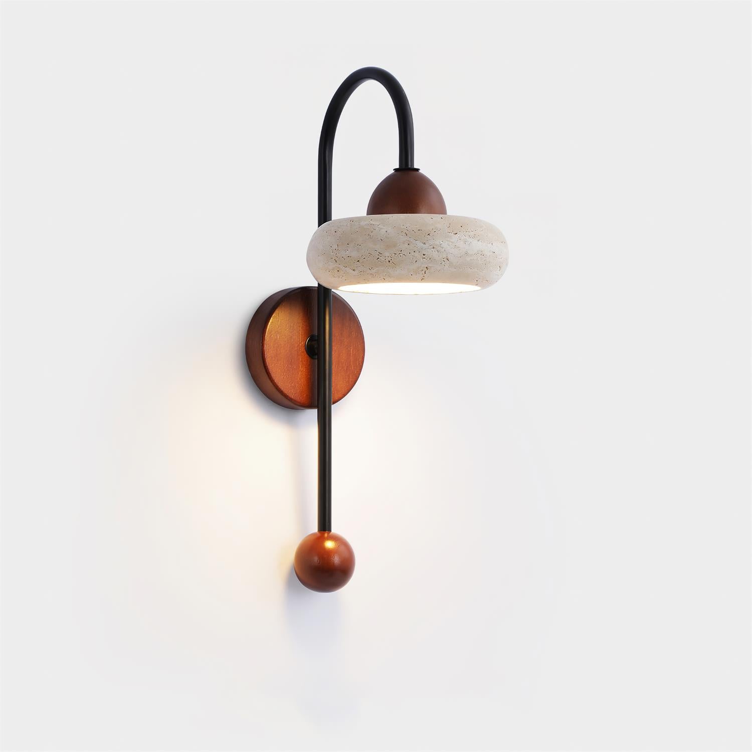 Elaro Wabi-Sabi Travertine Wall Light