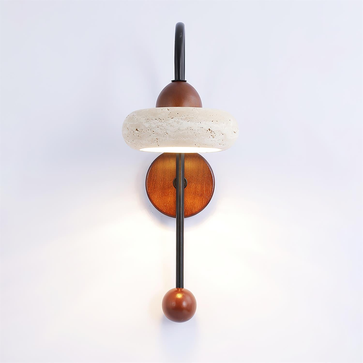 Elaro Wabi-Sabi Travertine Wall Light
