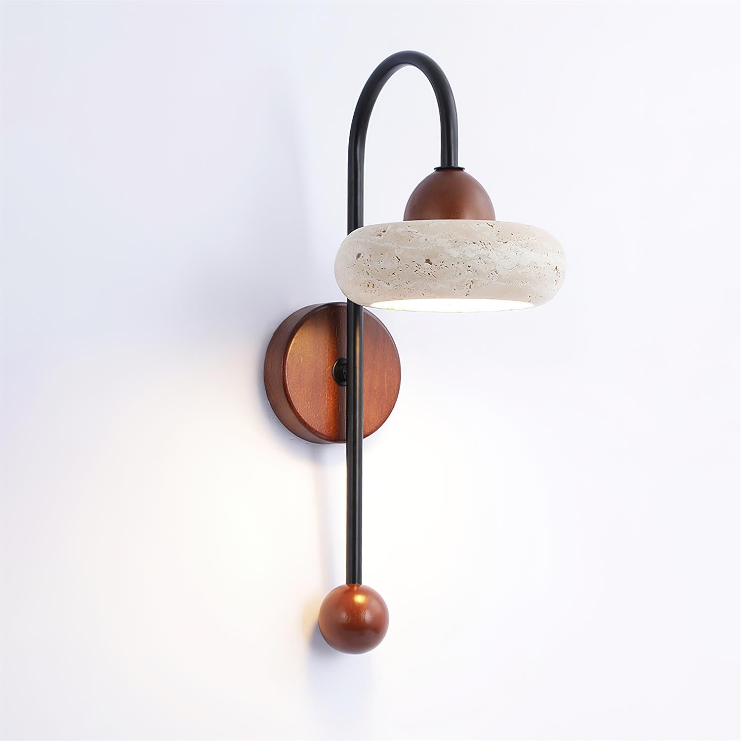 Elaro Wabi-Sabi Travertine Wall Light