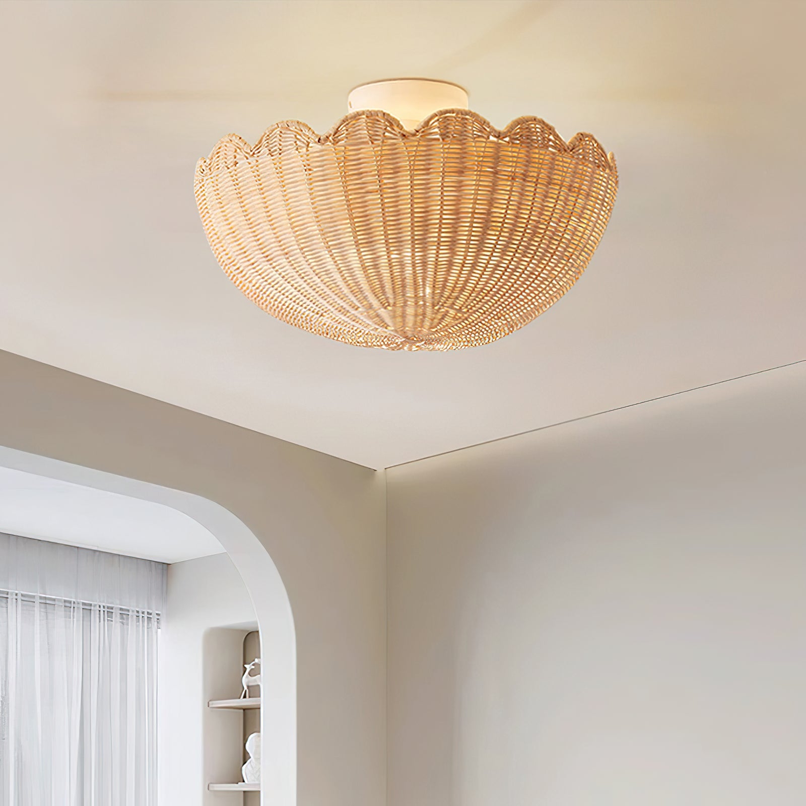 Elior Wabi-Sabi Raffia Ceiling Light