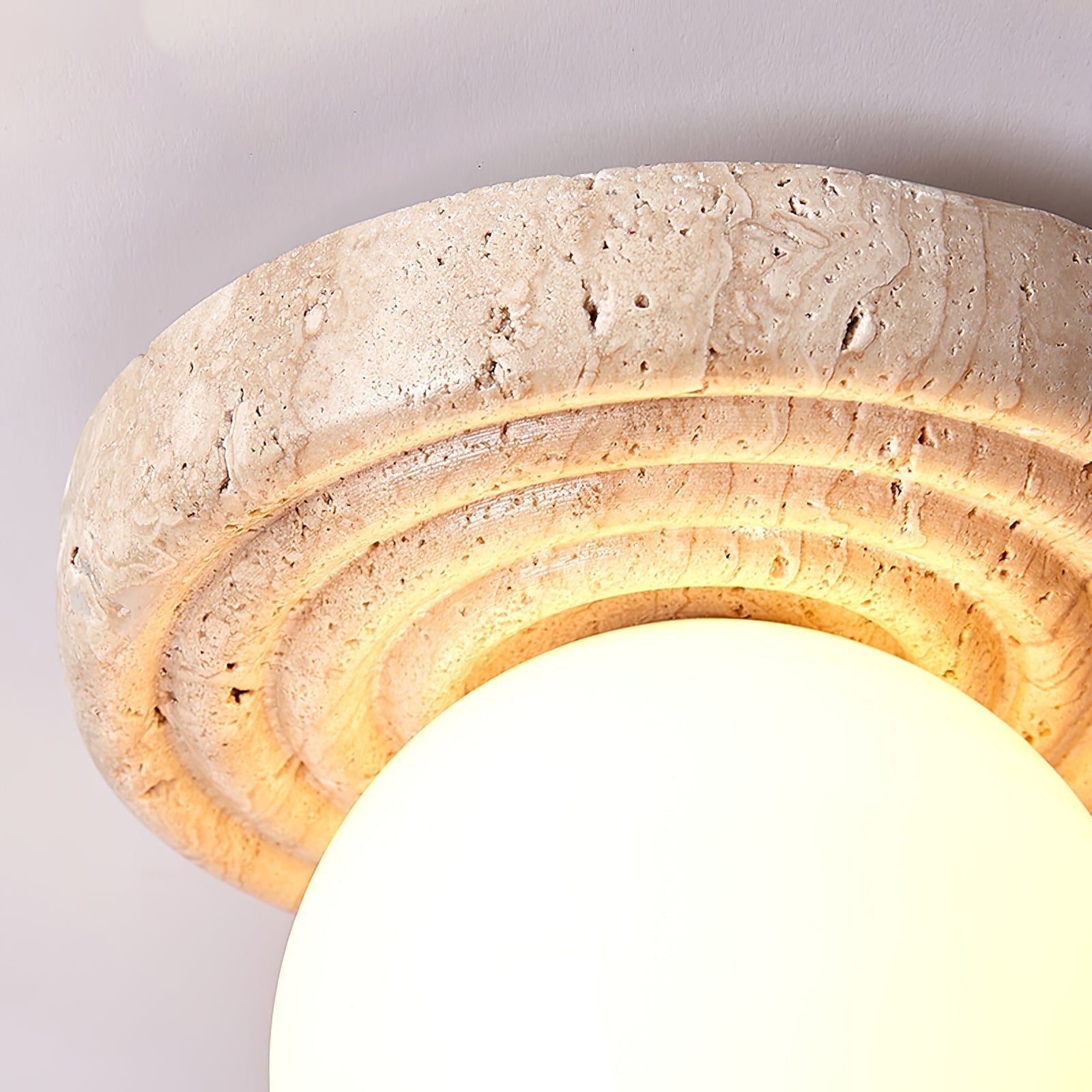 Carmen Travertine Ceiling Light - Blowlighting