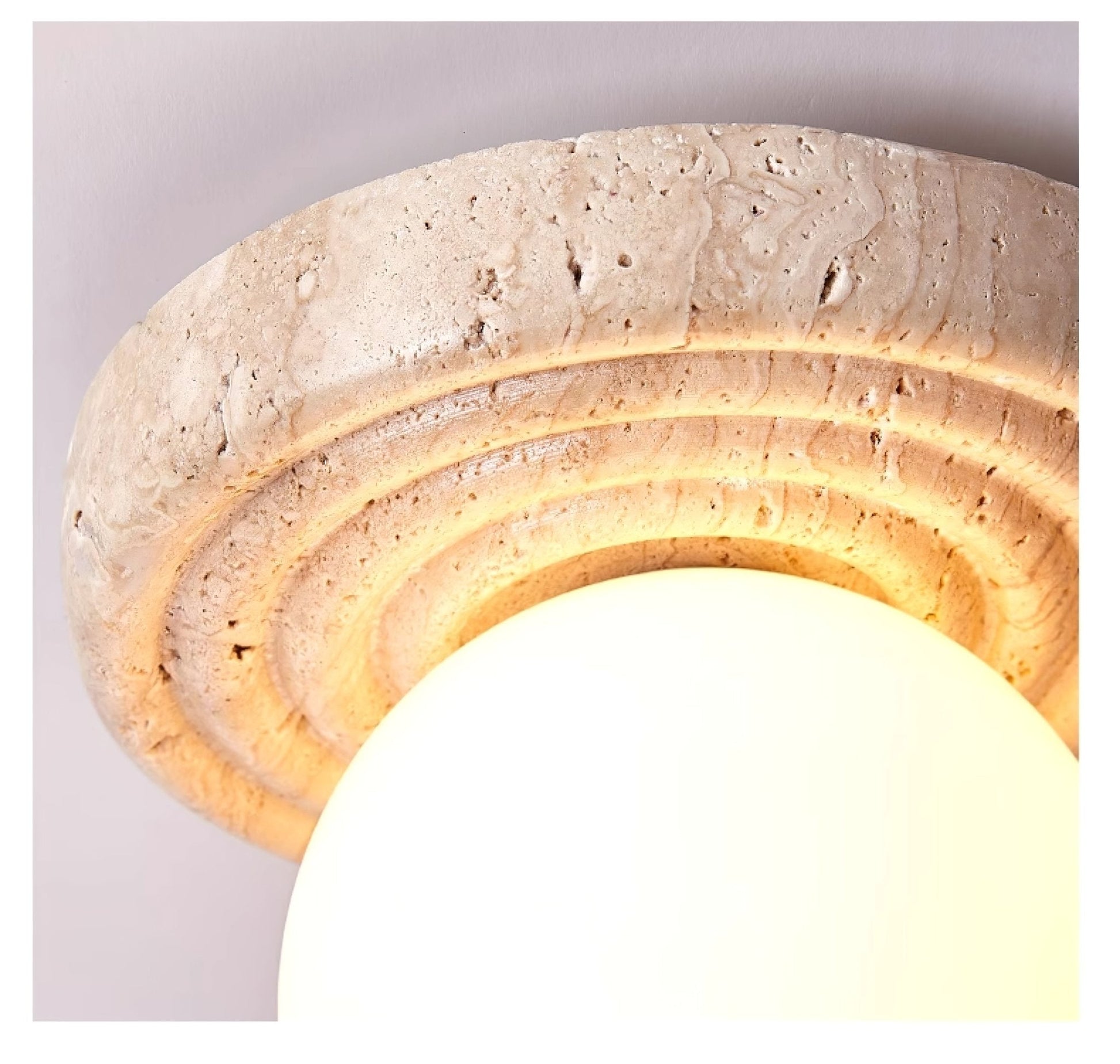 Carmen Travertine Ceiling Light - Blowlighting