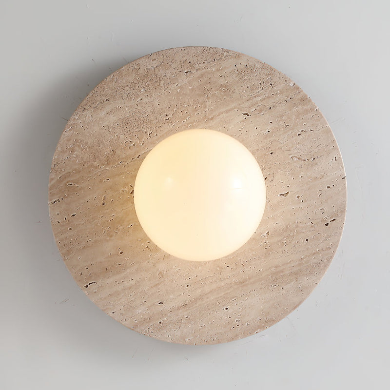 Elira Minimalist Travertine Wall Light