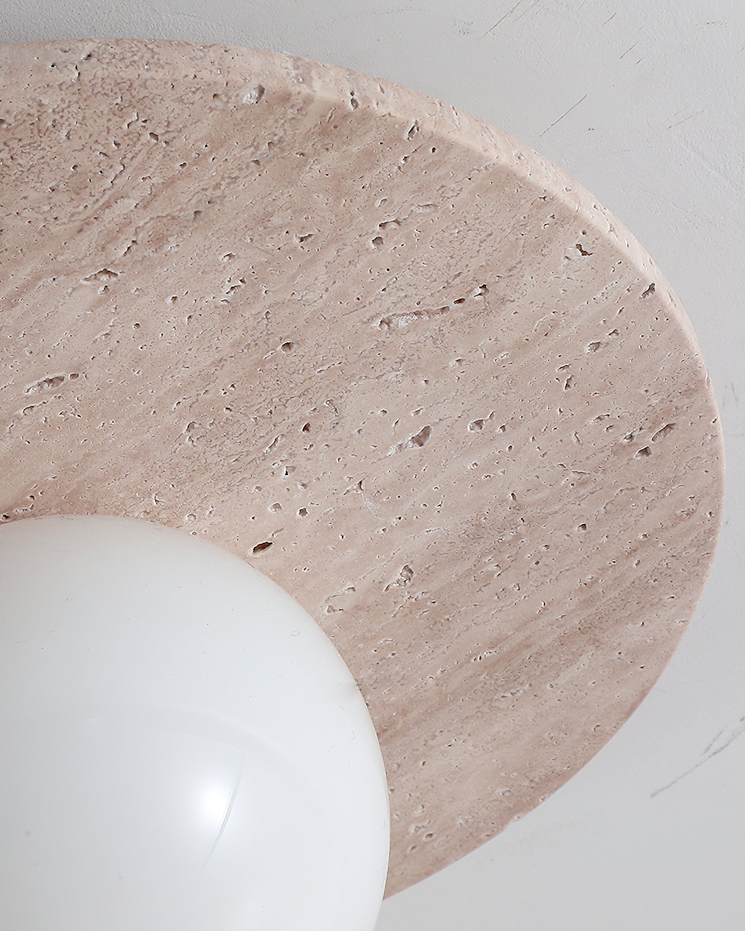 Elira Minimalist Travertine Wall Light