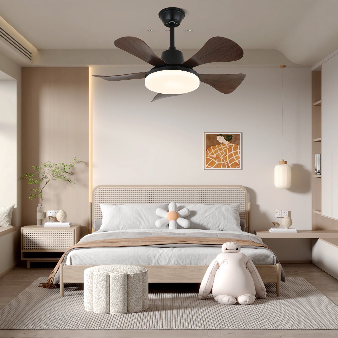 Aveline Wood Ceiling Fan Light - Blowlighting