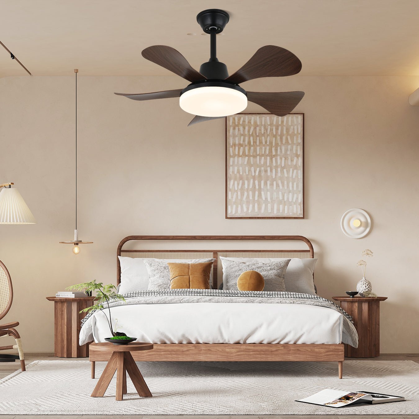 Aveline Wood Ceiling Fan Light - Blowlighting