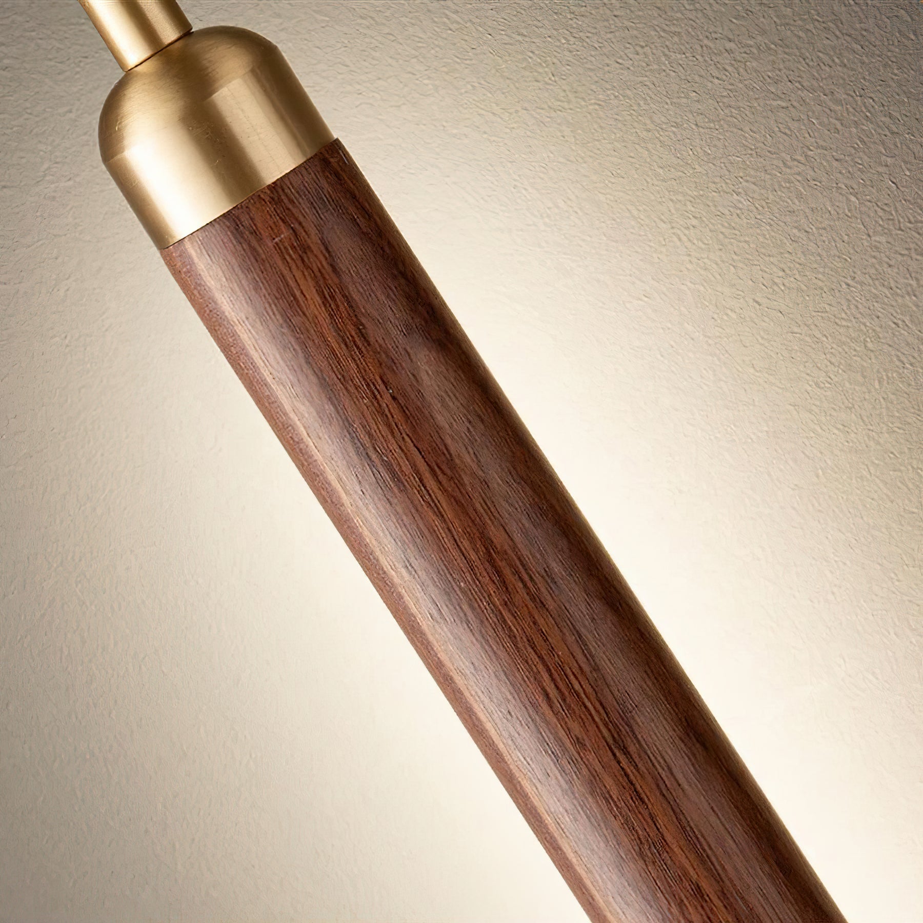 Kyoto Walnut Brass Linear Pendant Light - Blowlighting