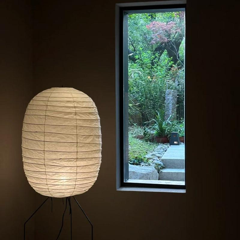 Ellipsa Rice Paper Lantern Floor Lamp - Blowlighting