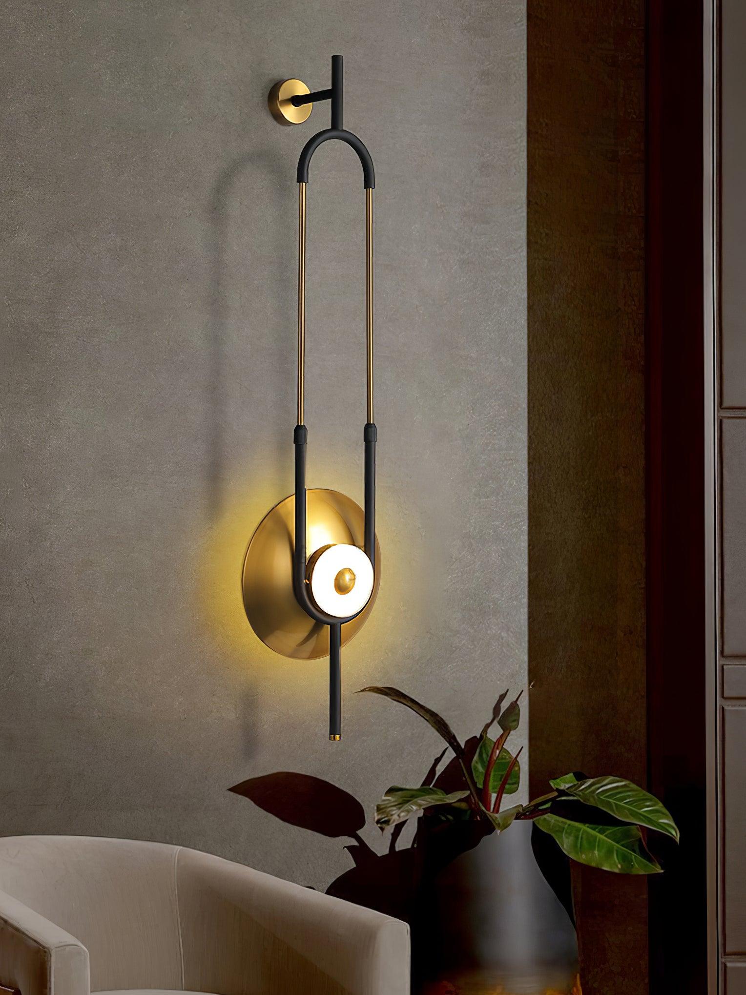 Ellipse Ring Marble Wall Light - Blowlighting