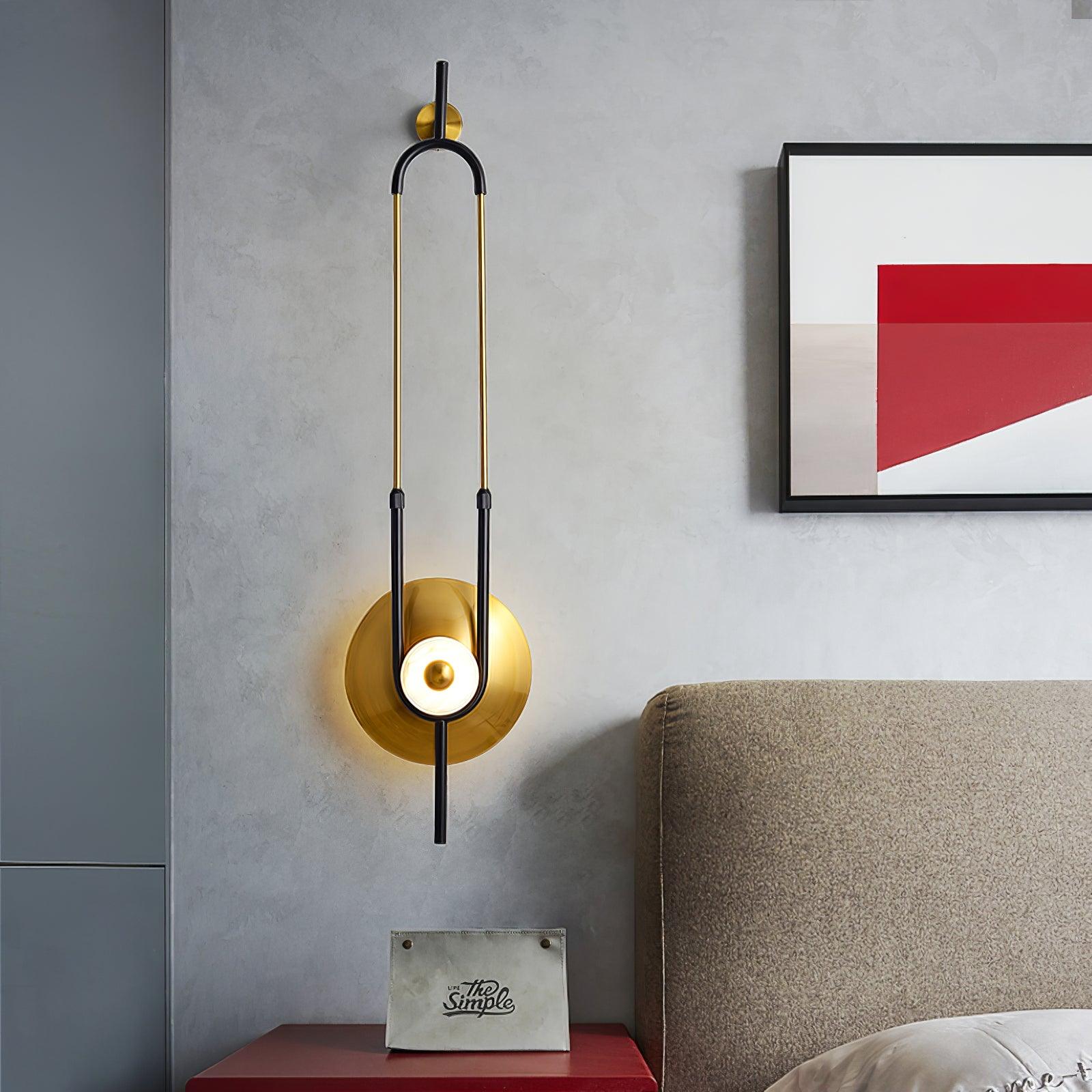 Ellipse Ring Marble Wall Light - Blowlighting