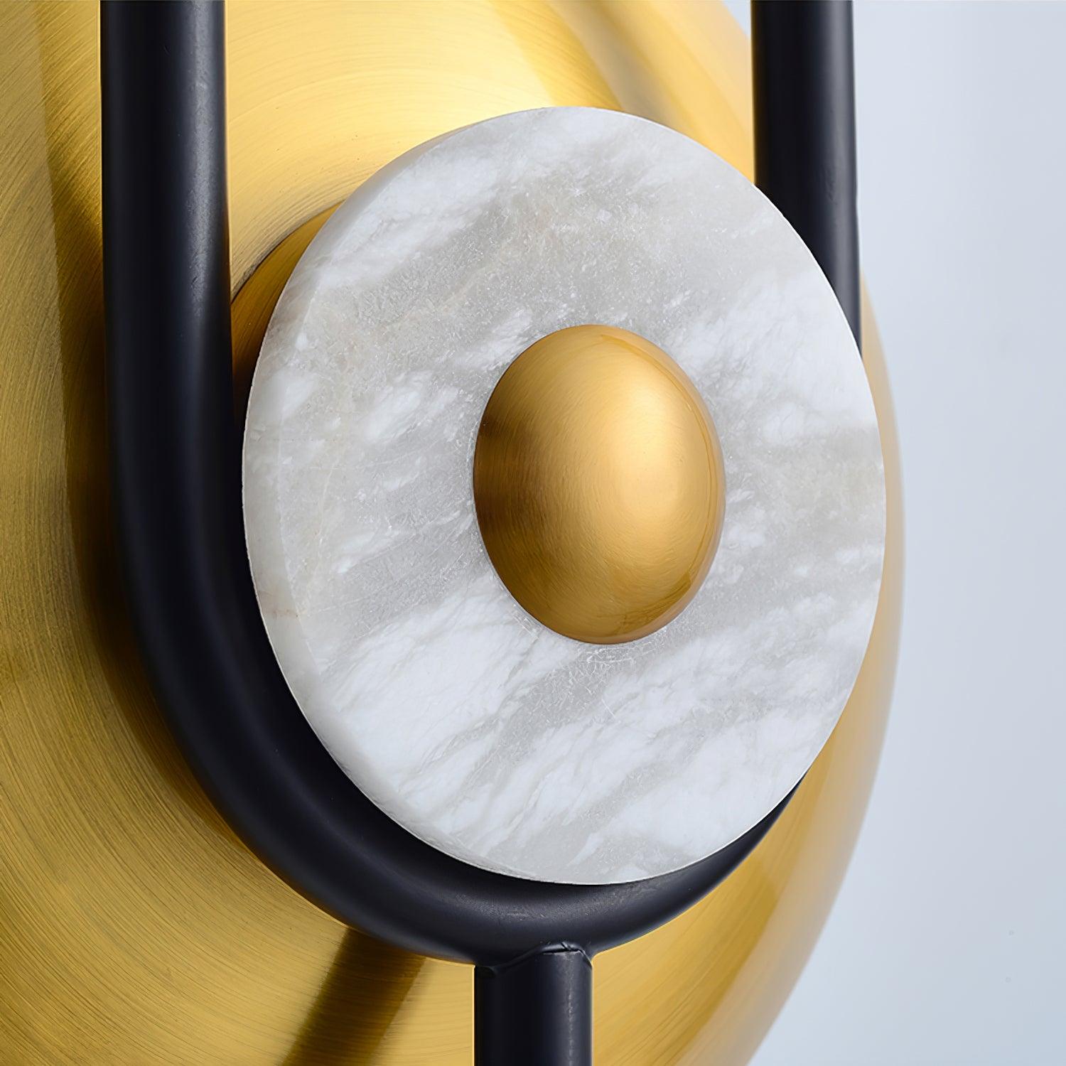 Ellipse Ring Marble Wall Light - Blowlighting