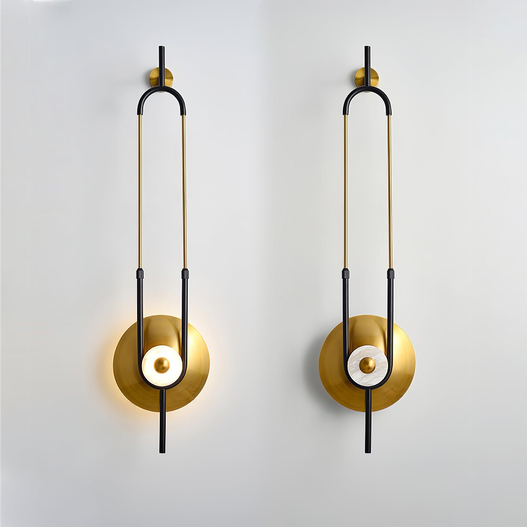 Ellipse Ring Marble Wall Light - Blowlighting