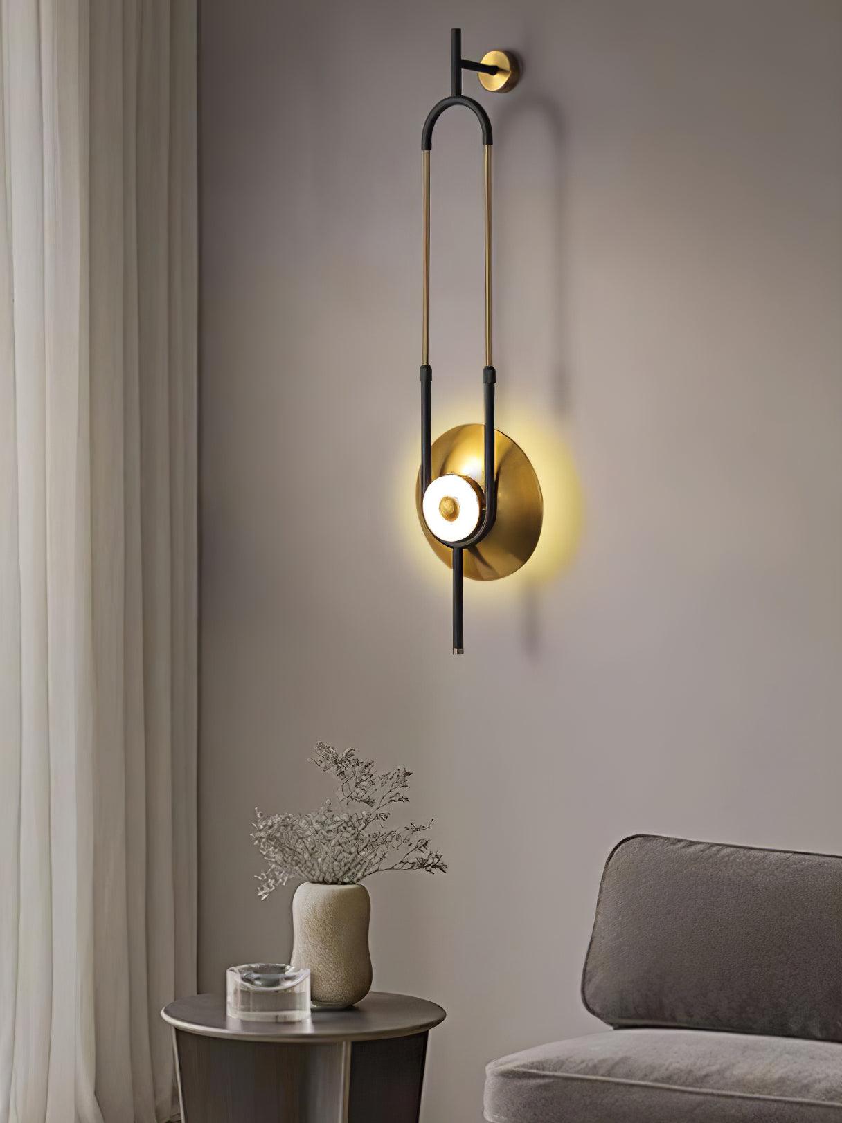 Ellipse Ring Marble Wall Light - Blowlighting