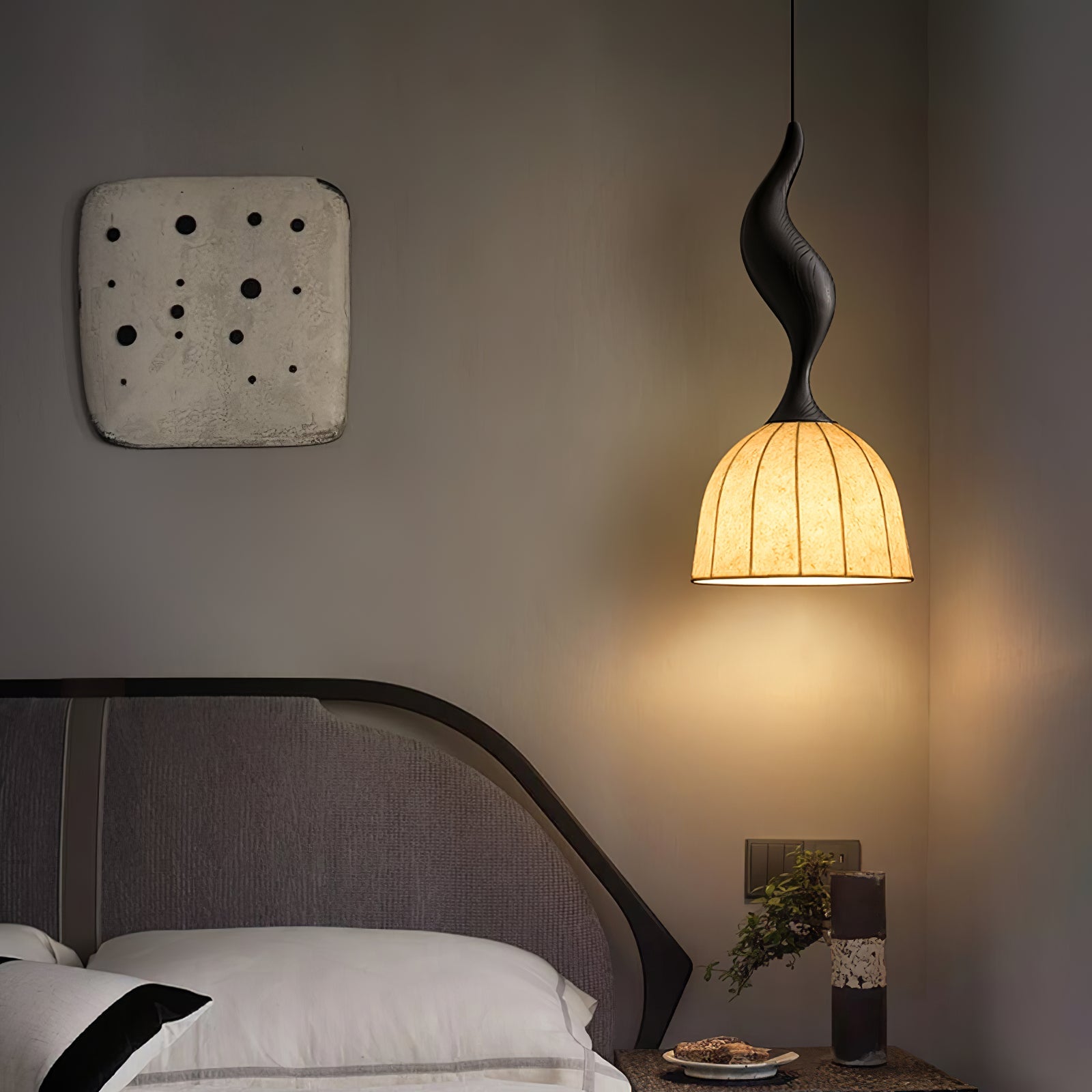 Colire Creativity Twisted Metal Wood Pendant Light - Blowlighting