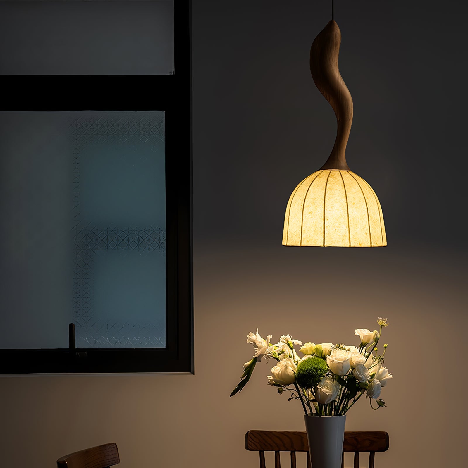 Colire Creativity Twisted Metal Wood Pendant Light - Blowlighting