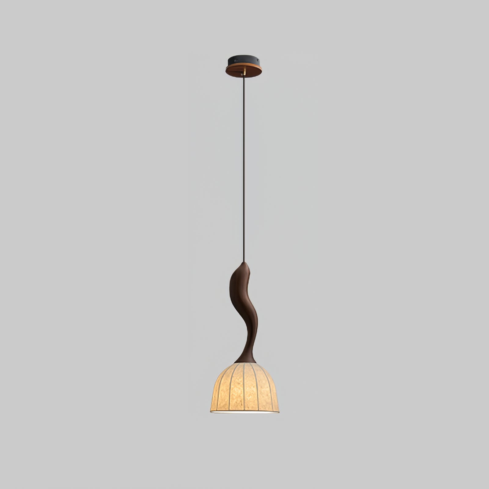 Colire Creativity Twisted Metal Wood Pendant Light - Blowlighting