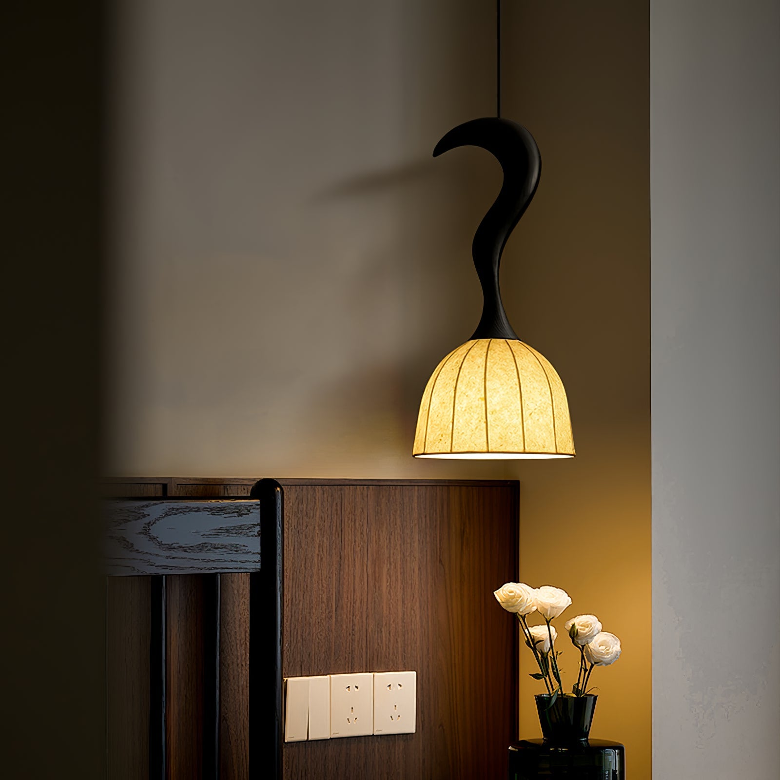 Colire Creativity Twisted Metal Wood Pendant Light - Blowlighting