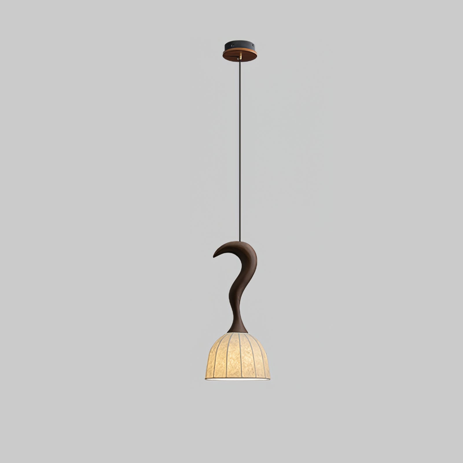 Colire Creativity Twisted Metal Wood Pendant Light - Blowlighting