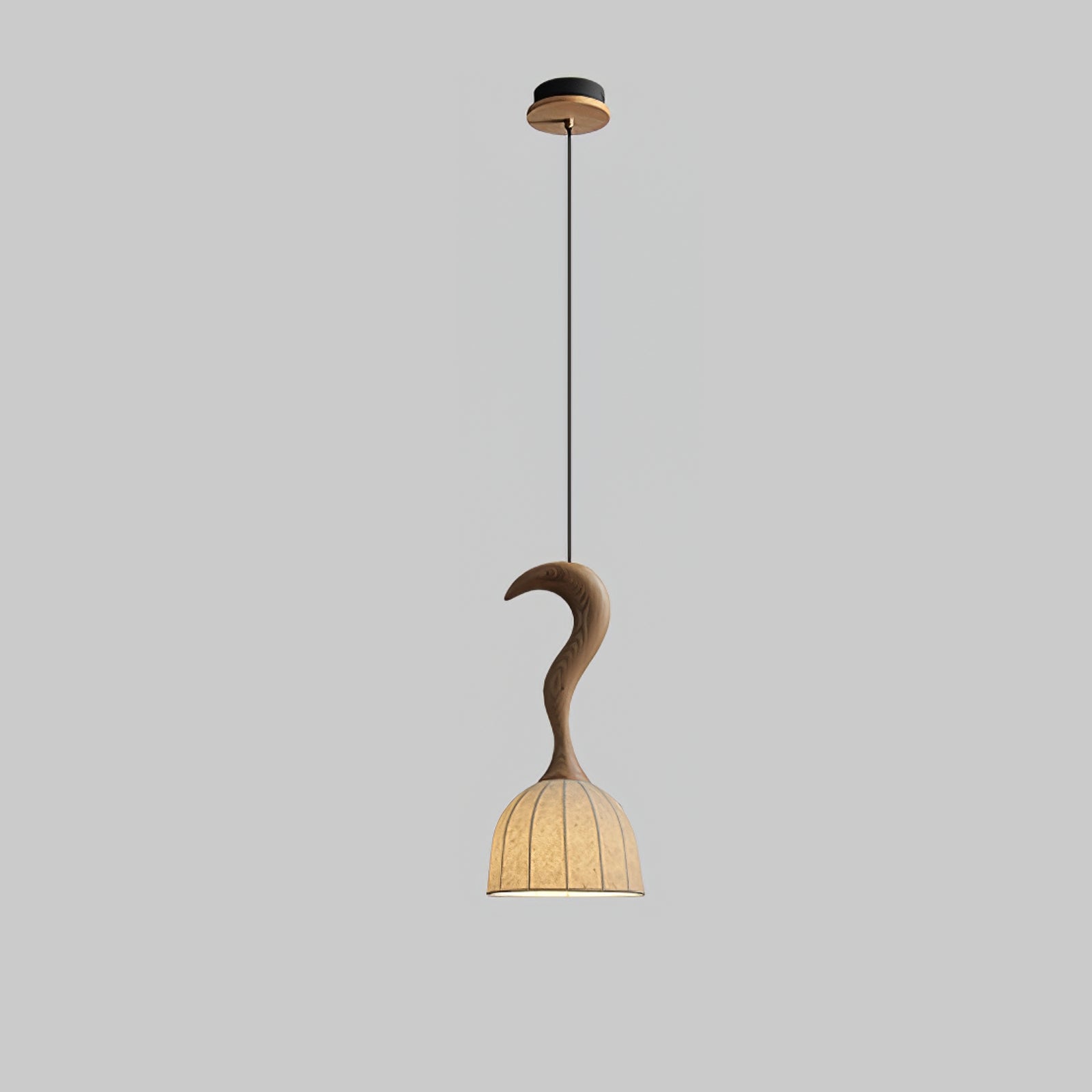 Colire Creativity Twisted Metal Wood Pendant Light - Blowlighting