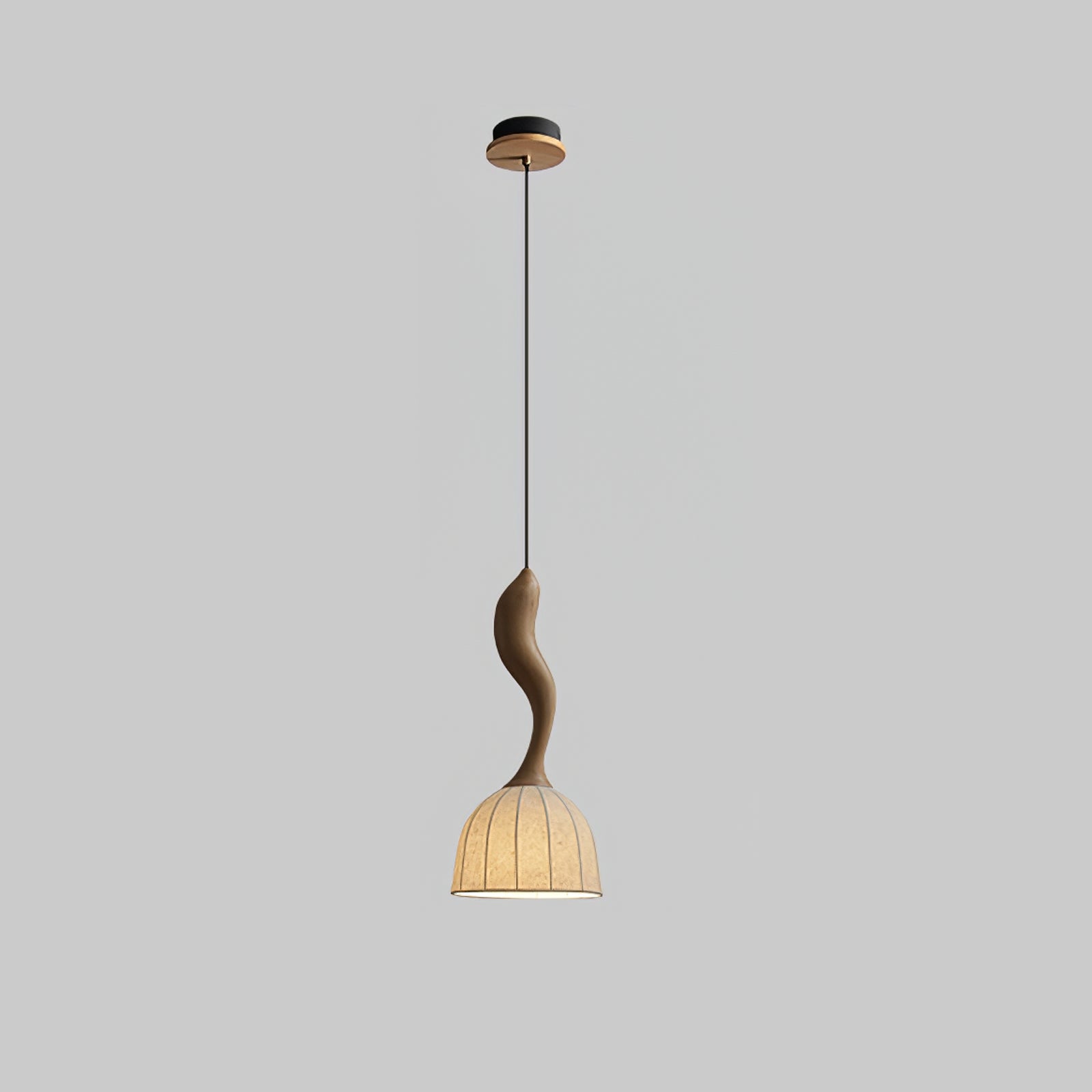 Colire Creativity Twisted Metal Wood Pendant Light - Blowlighting