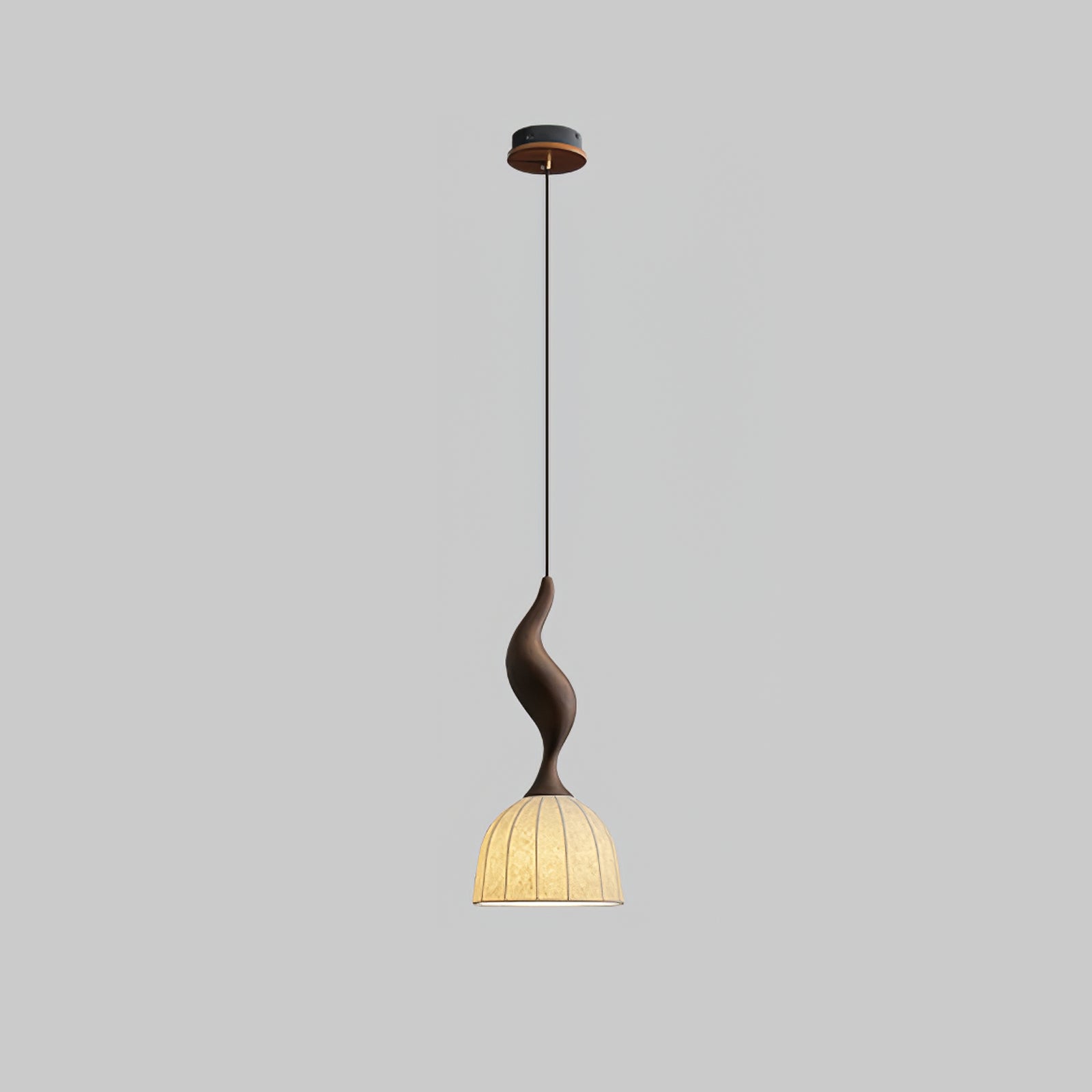 Colire Creativity Twisted Metal Wood Pendant Light - Blowlighting