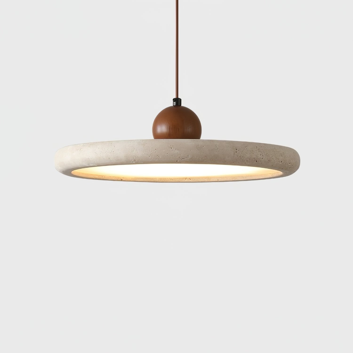 Eurliryra Disc Sphere Travertine Pendant Light - Blowlighting