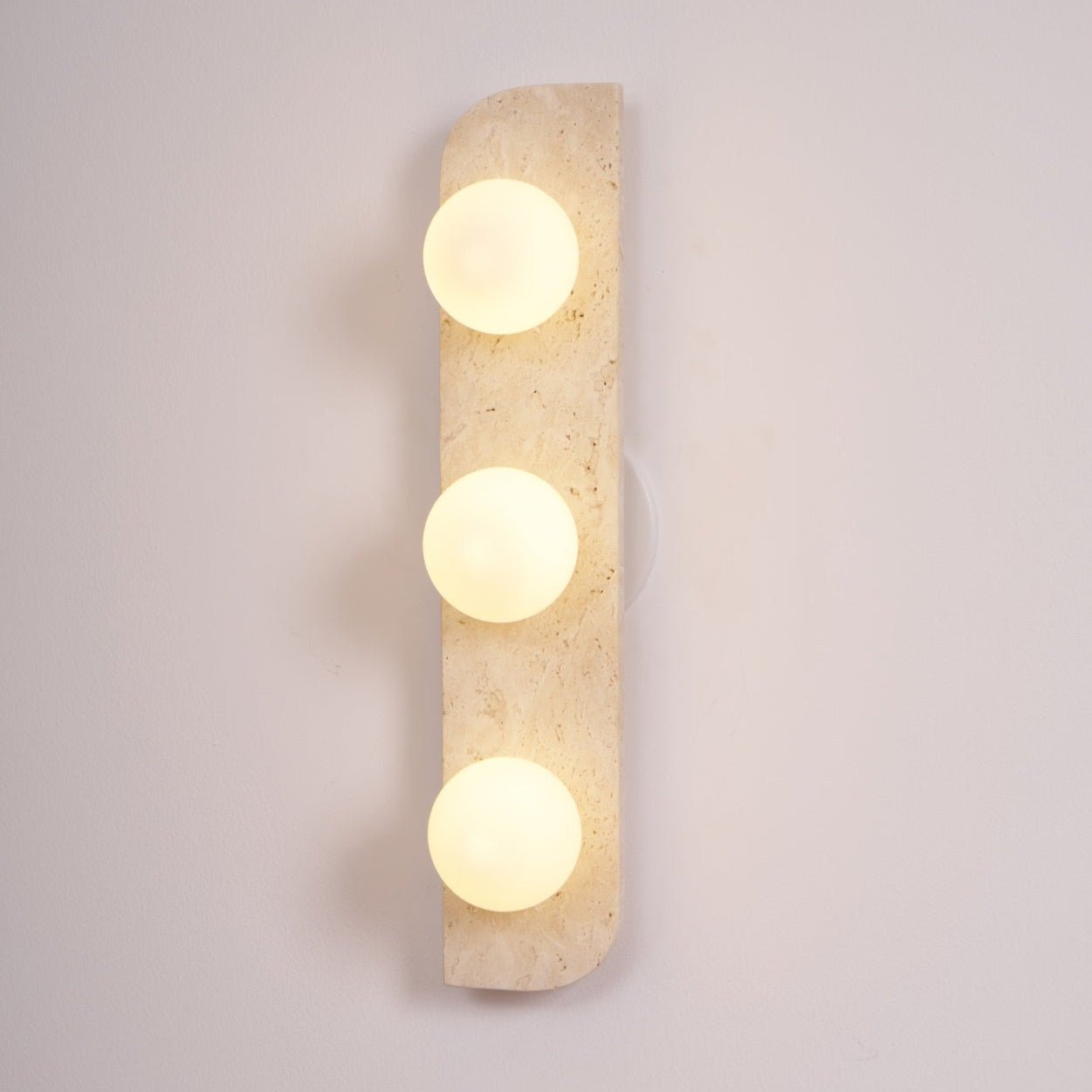 Alsilis Minimalist Travertine Wall Light - Blowlighting