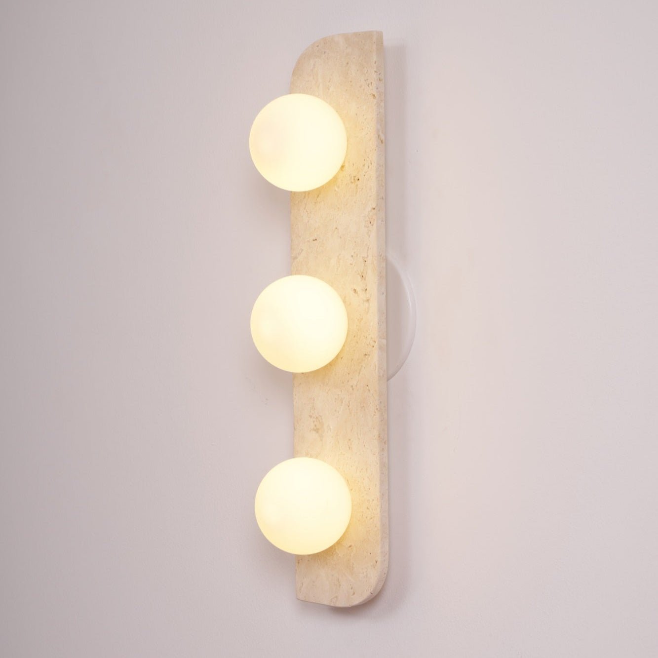 Zophaor Minimalist Travertine Plug-In Wall Light - Blowlighting