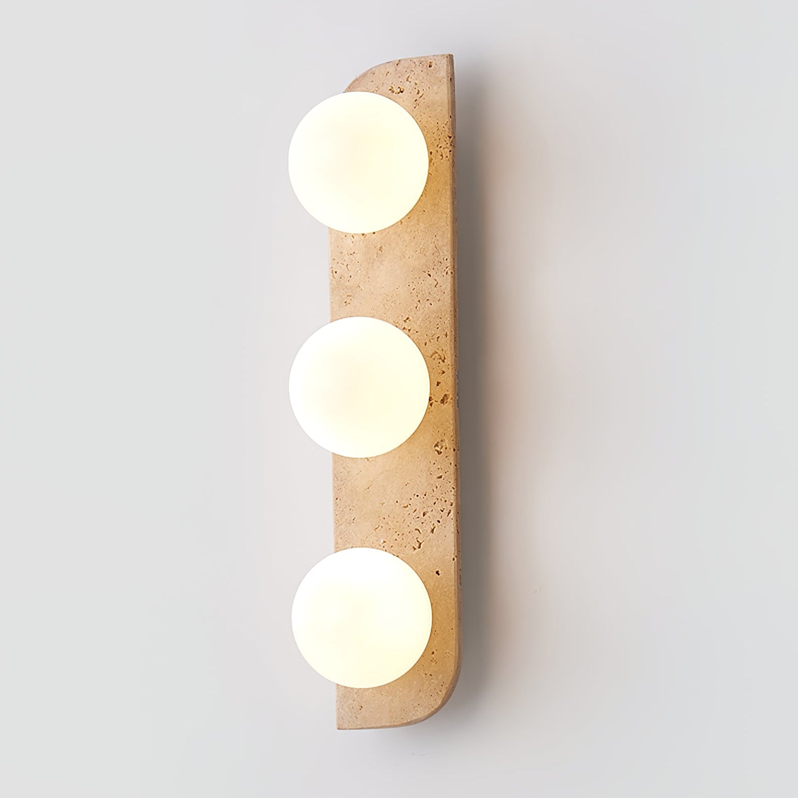 Zophaor Minimalist Travertine Plug-In Wall Light - Blowlighting