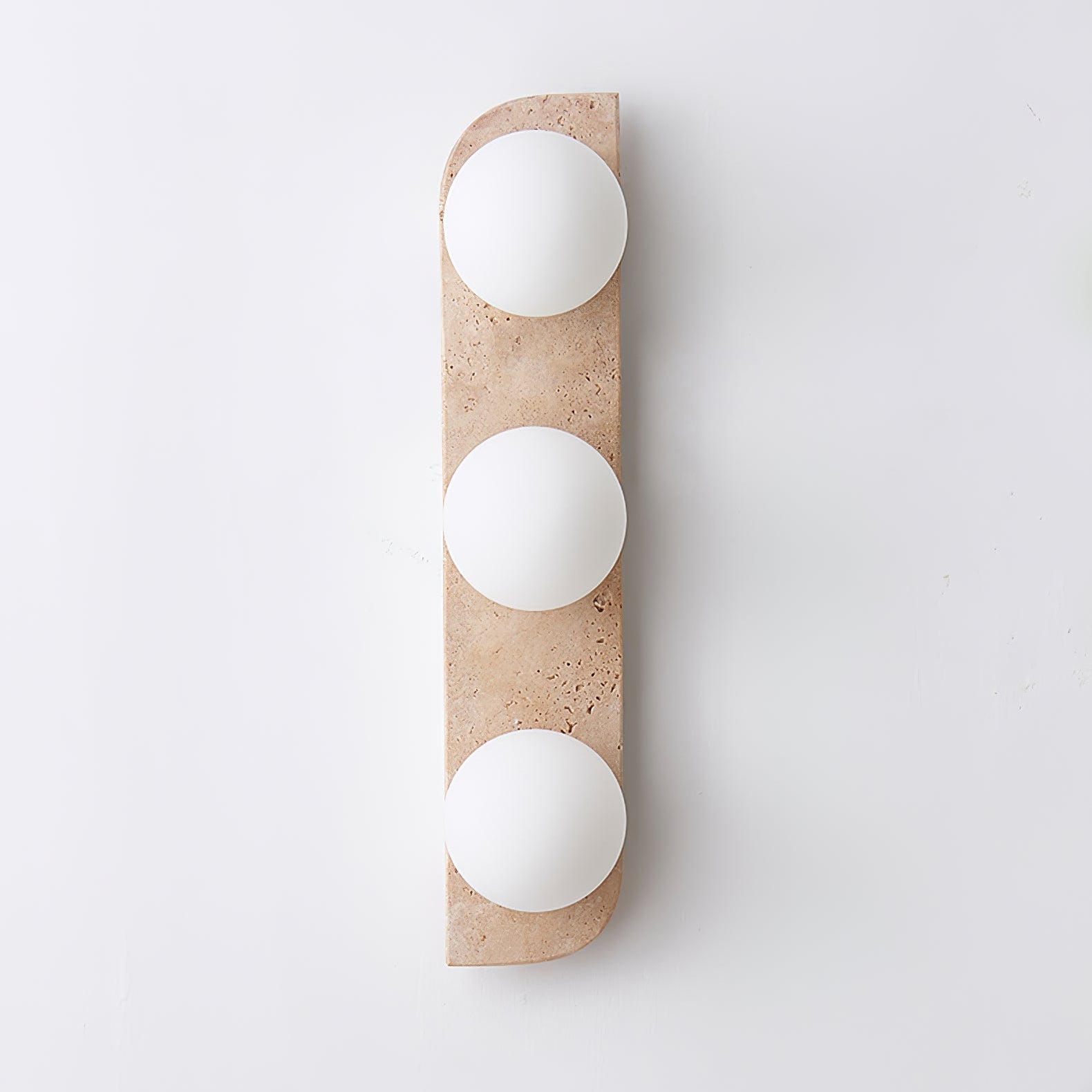 Zophaor Minimalist Travertine Plug-In Wall Light - Blowlighting
