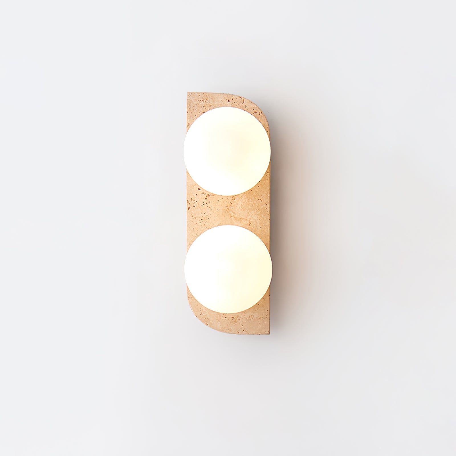 Zophaor Minimalist Travertine Plug-In Wall Light - Blowlighting
