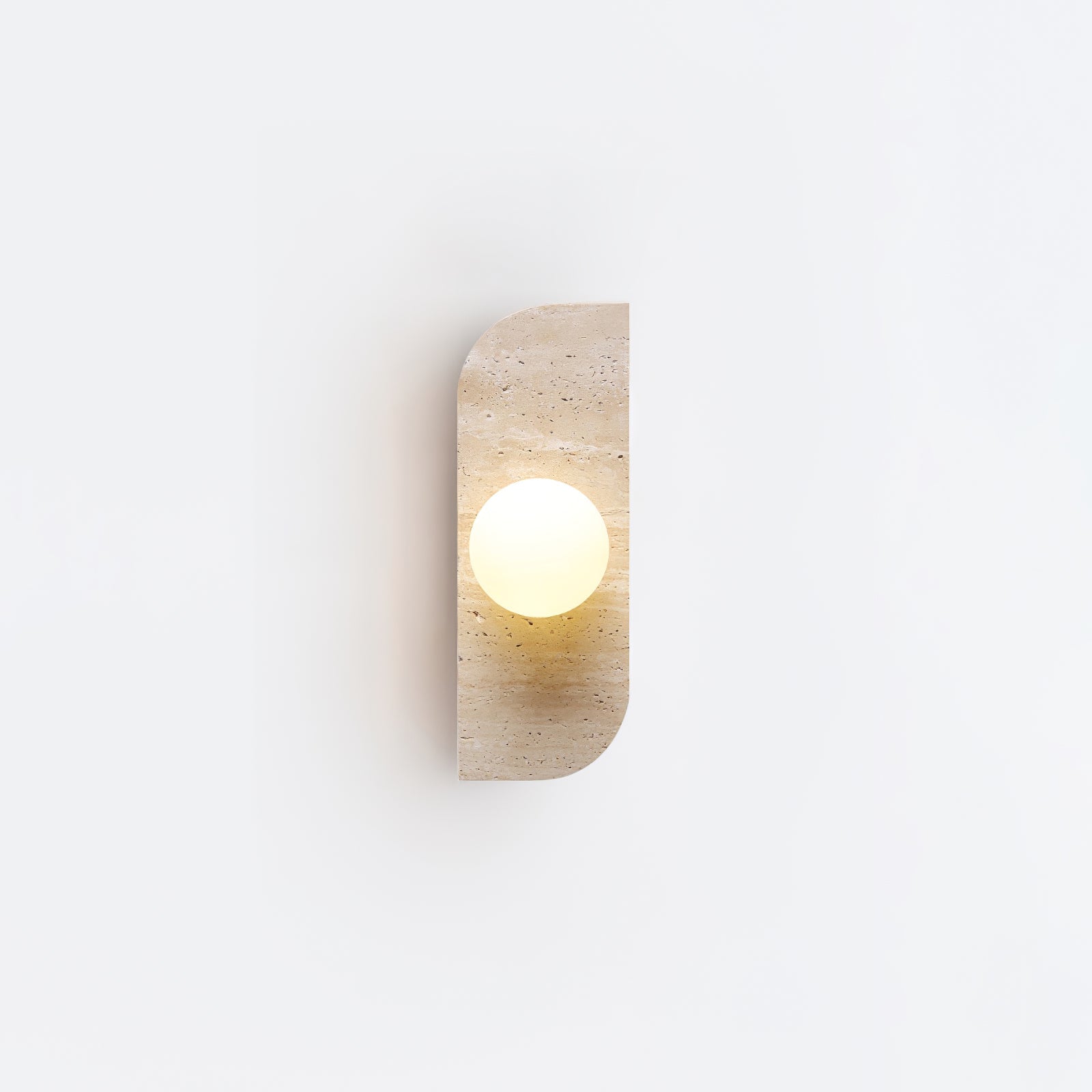 Zophaor Minimalist Travertine Plug-In Wall Light - Blowlighting