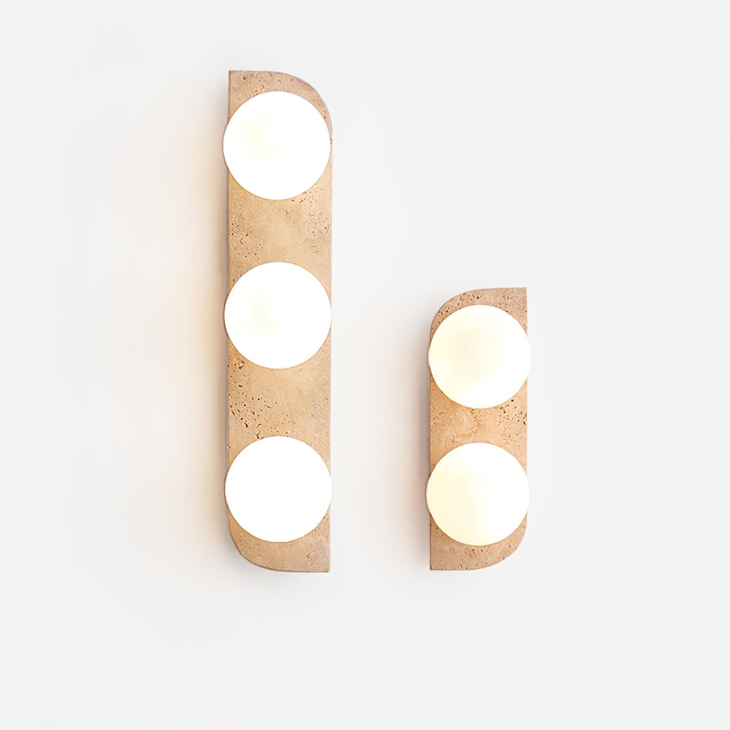 Zophaor Minimalist Travertine Plug-In Wall Light - Blowlighting