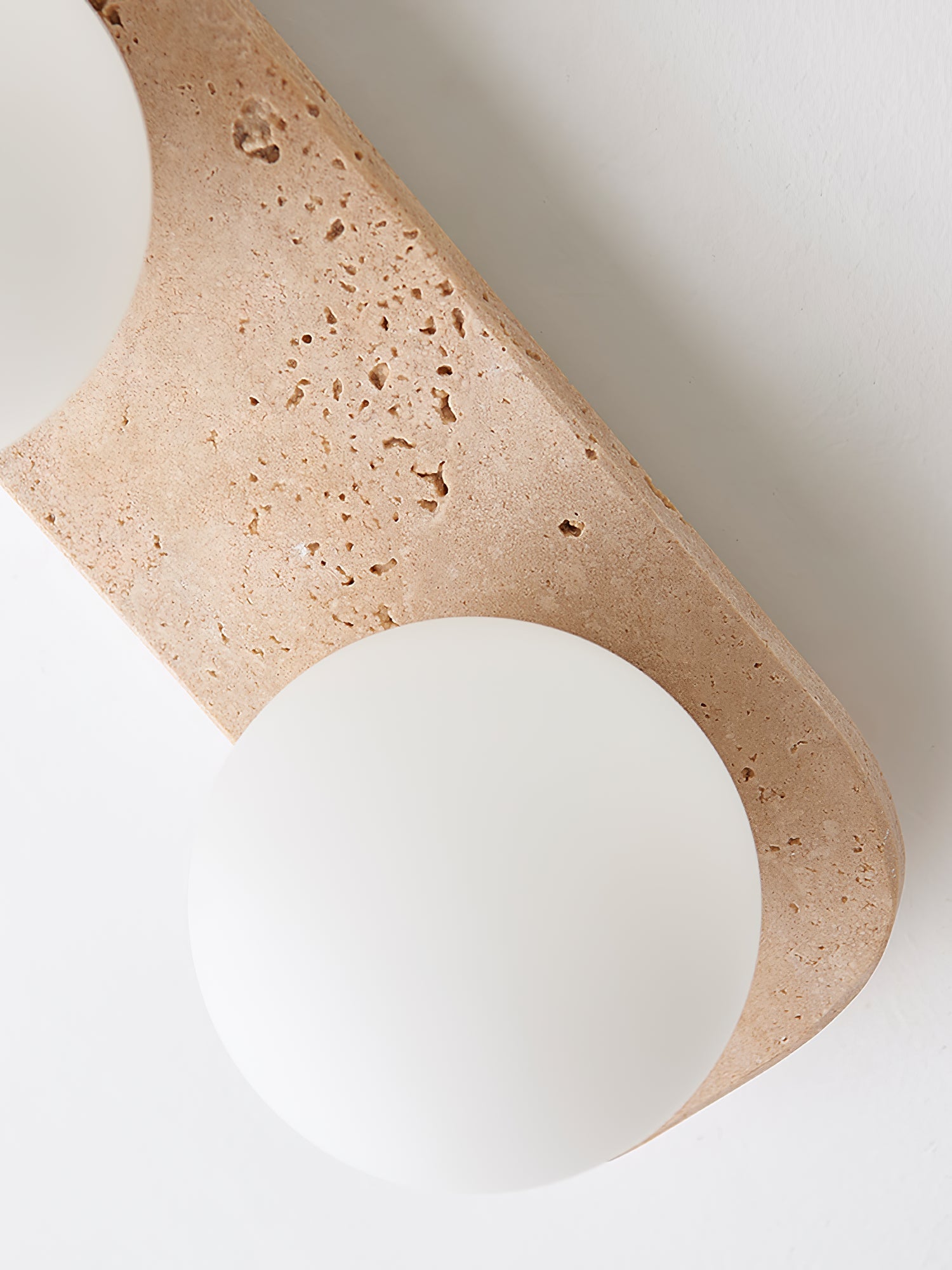 Zophaor Minimalist Travertine Plug-In Wall Light - Blowlighting
