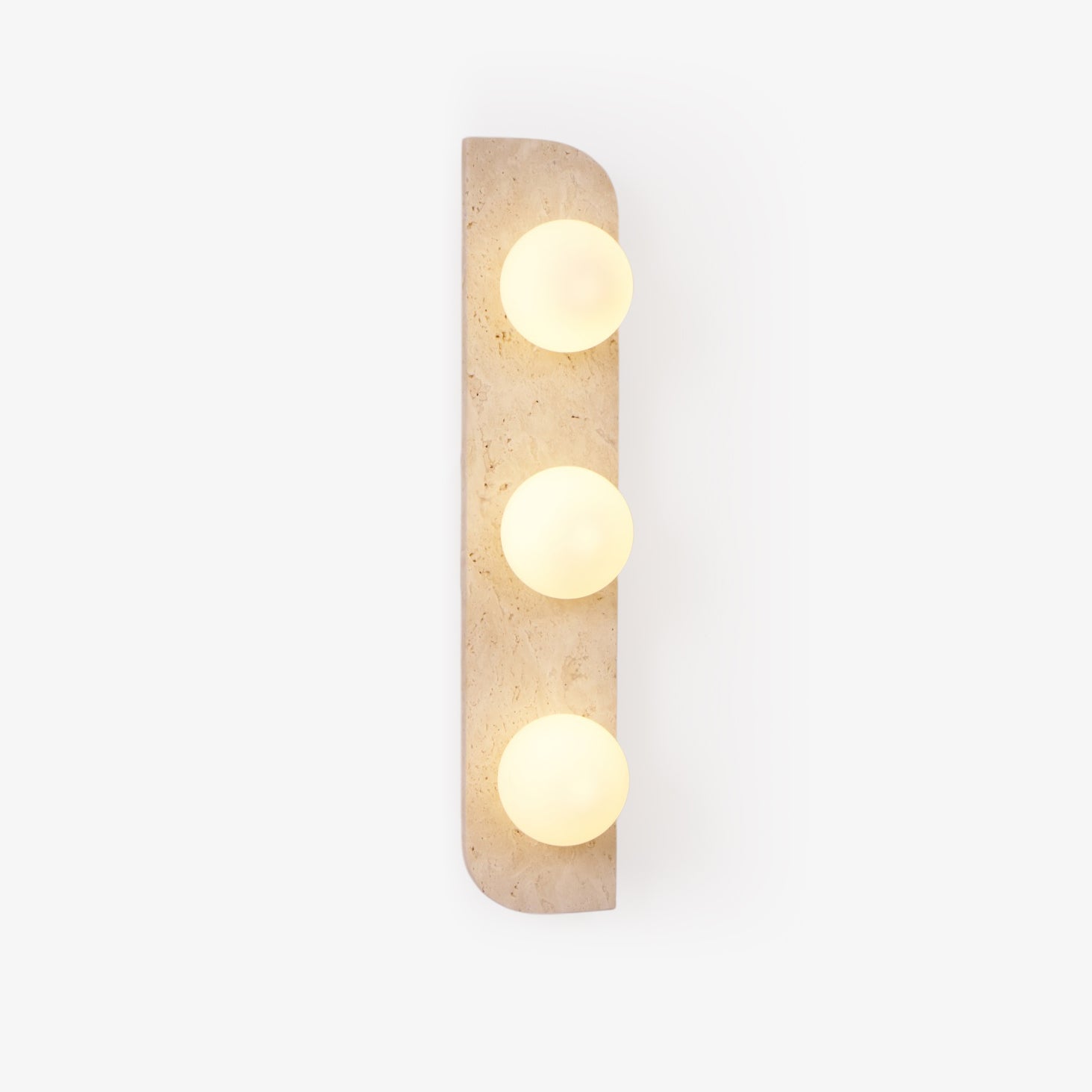 Zophaor Minimalist Travertine Plug-In Wall Light - Blowlighting