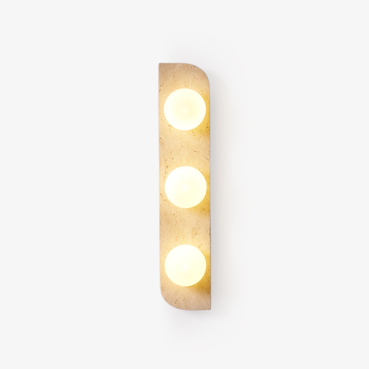 Zophaor Minimalist Travertine Plug-In Wall Light - Blowlighting