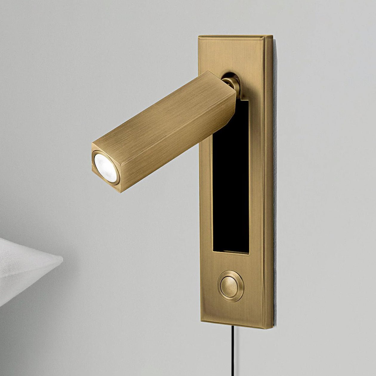 Embedded Bedside Plug-in Sconce - Blowlighting