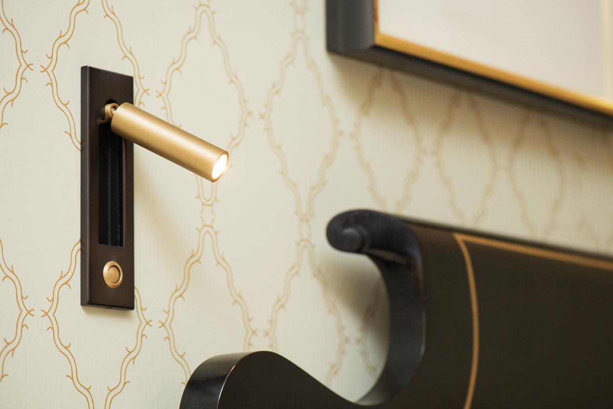 Embedded Bedside Plug-in Sconce - Blowlighting