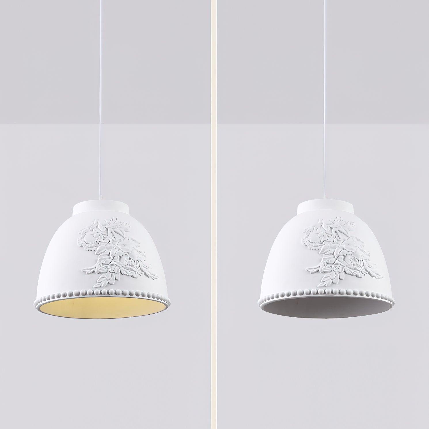 Embossed Flora Pendant Lamp - Blowlighting
