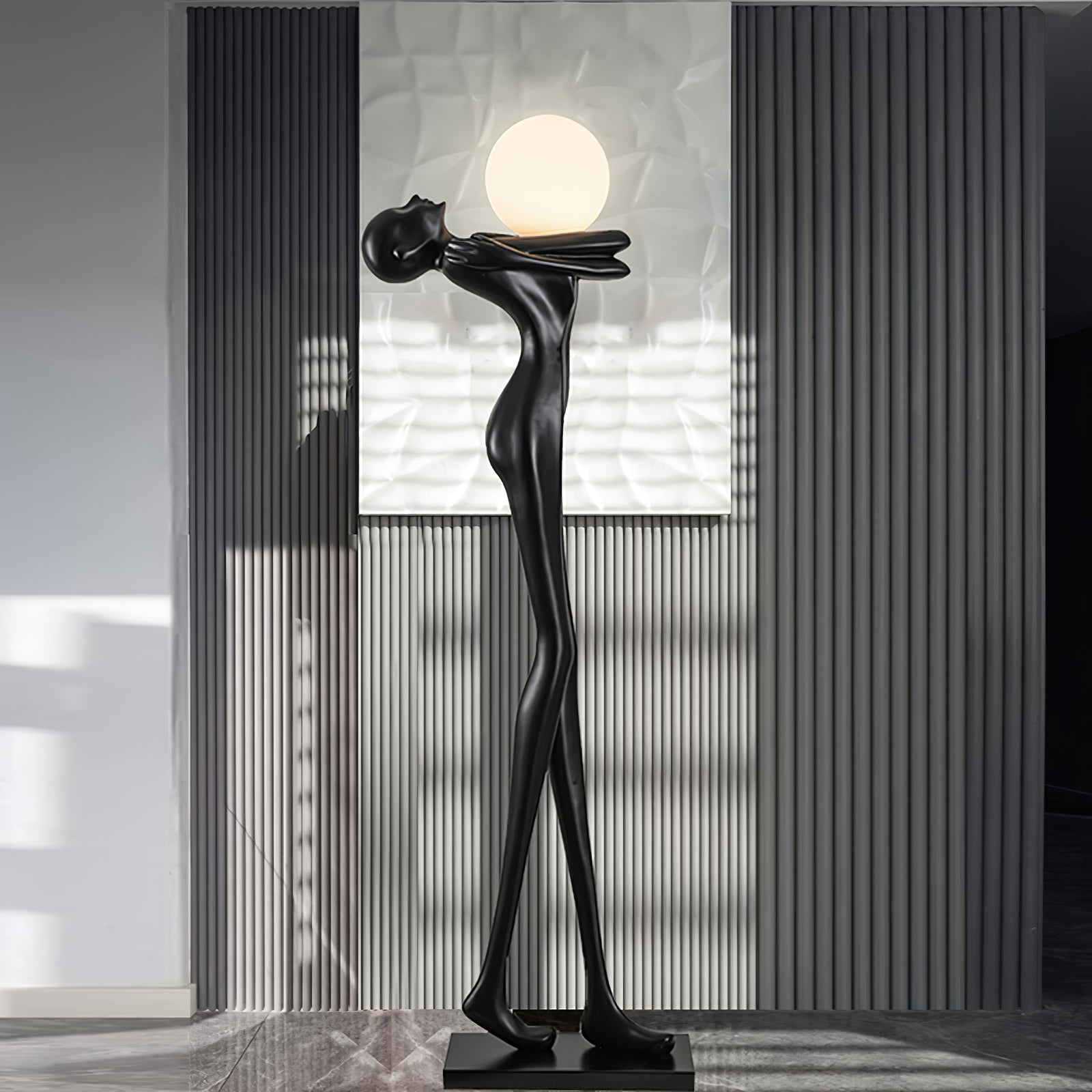 Ersolion Sculptural Fiberglass Floor Lamp - Blowlighting