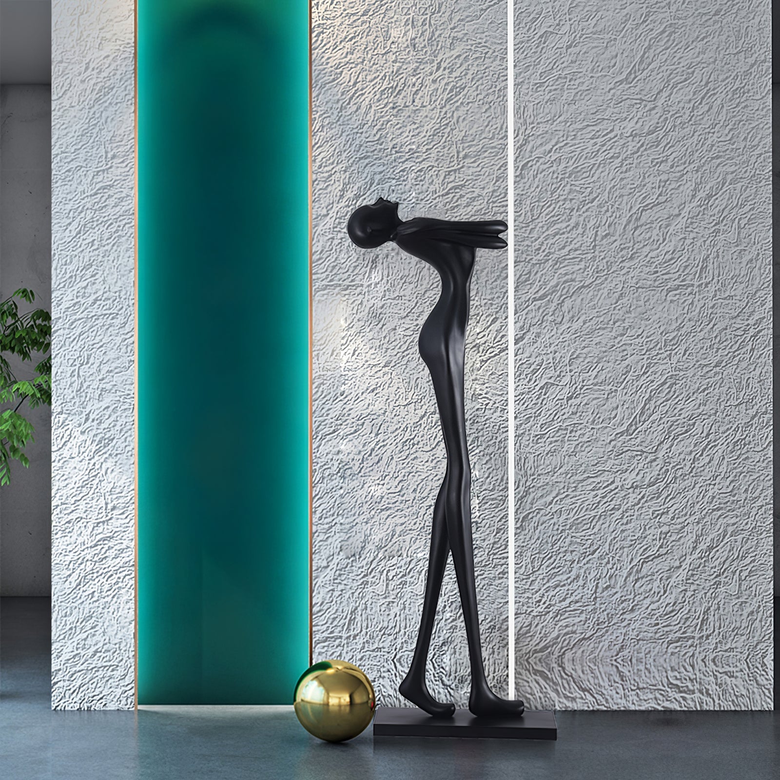 Ersolion Sculptural Fiberglass Floor Lamp - Blowlighting