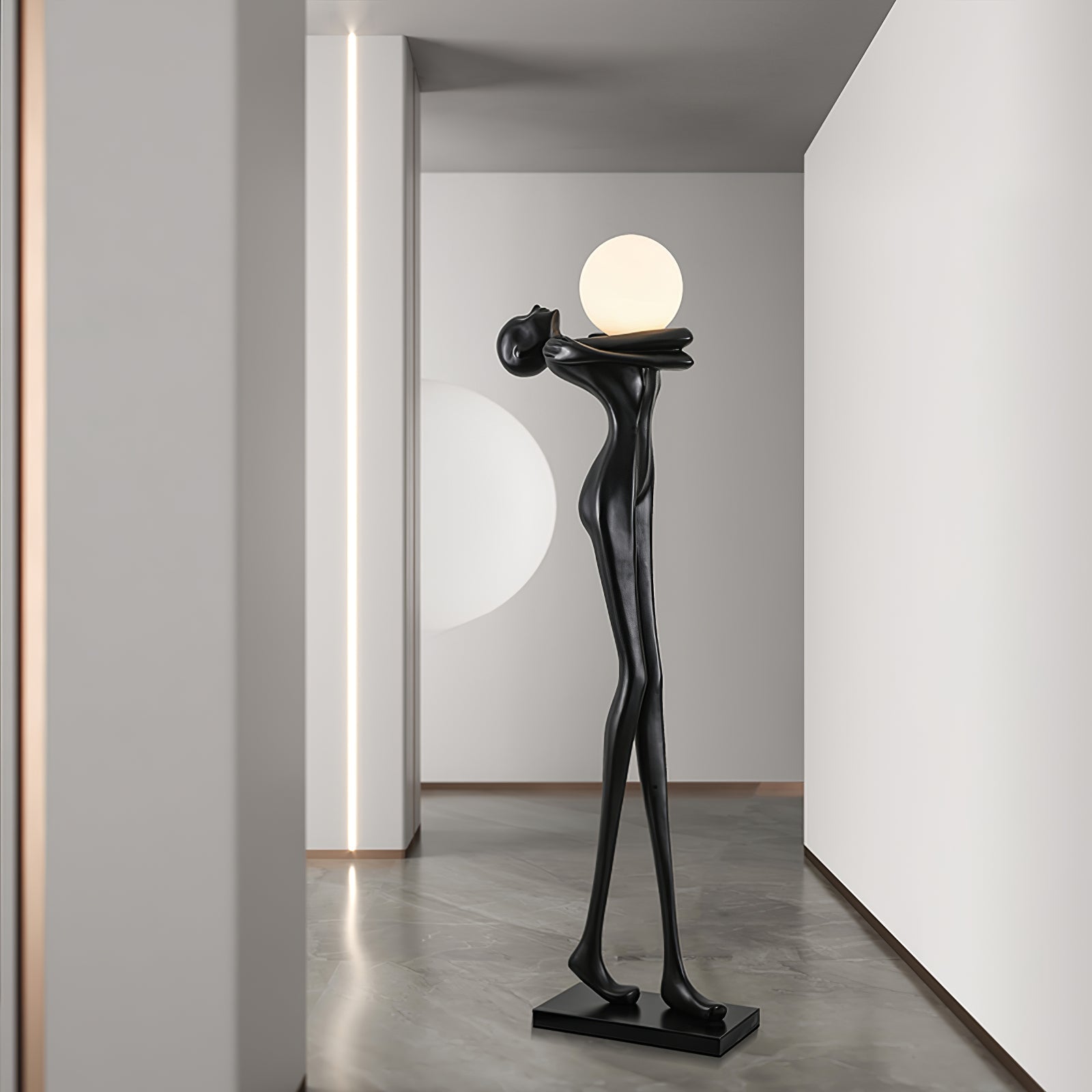 Ersolion Sculptural Fiberglass Floor Lamp - Blowlighting
