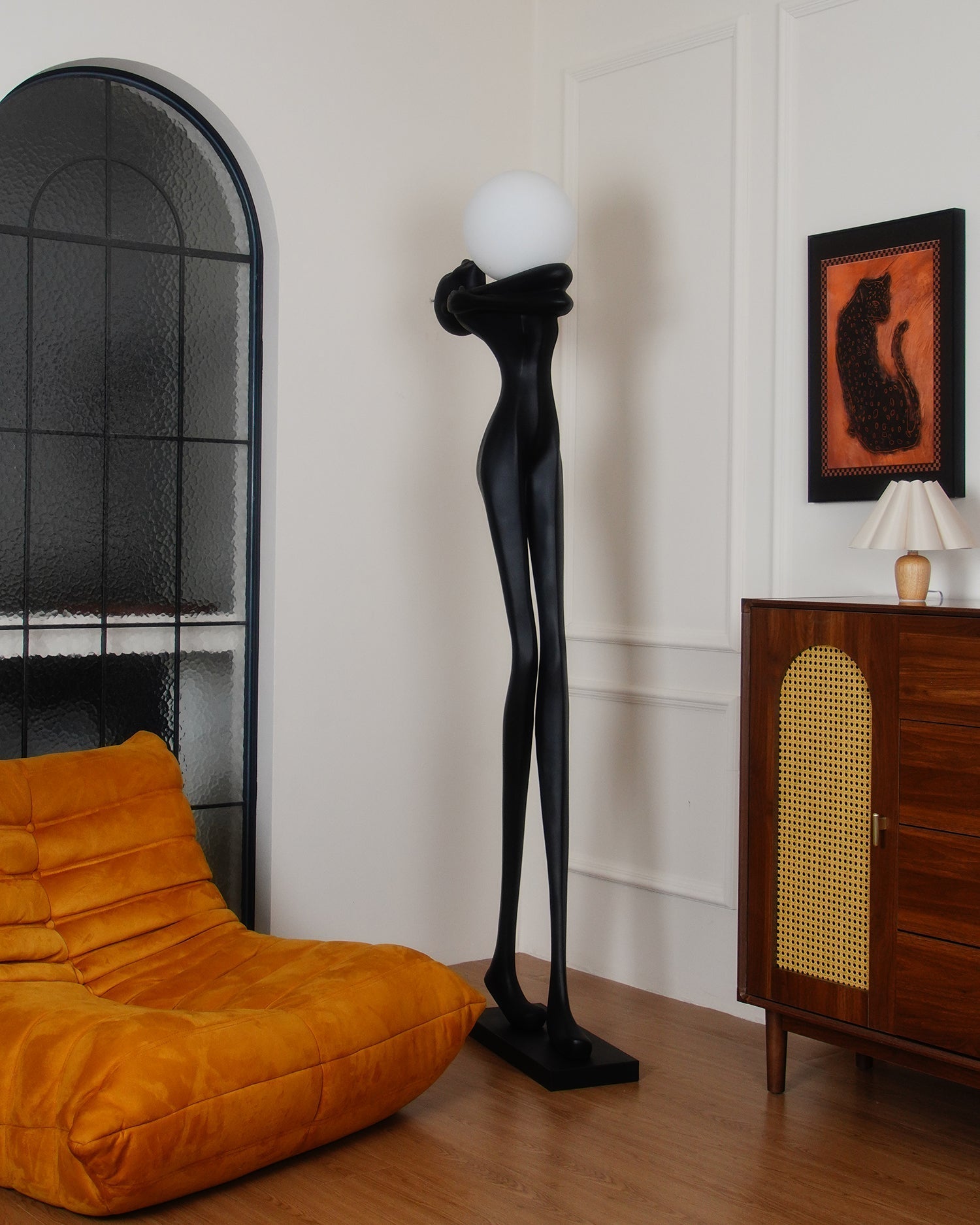 Ersolion Sculptural Fiberglass Floor Lamp - Blowlighting