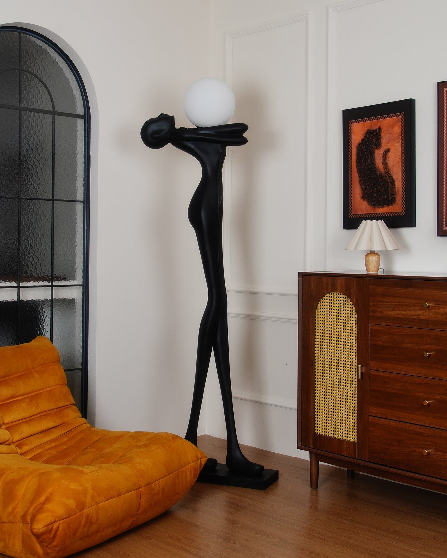 Ersolion Sculptural Fiberglass Floor Lamp - Blowlighting