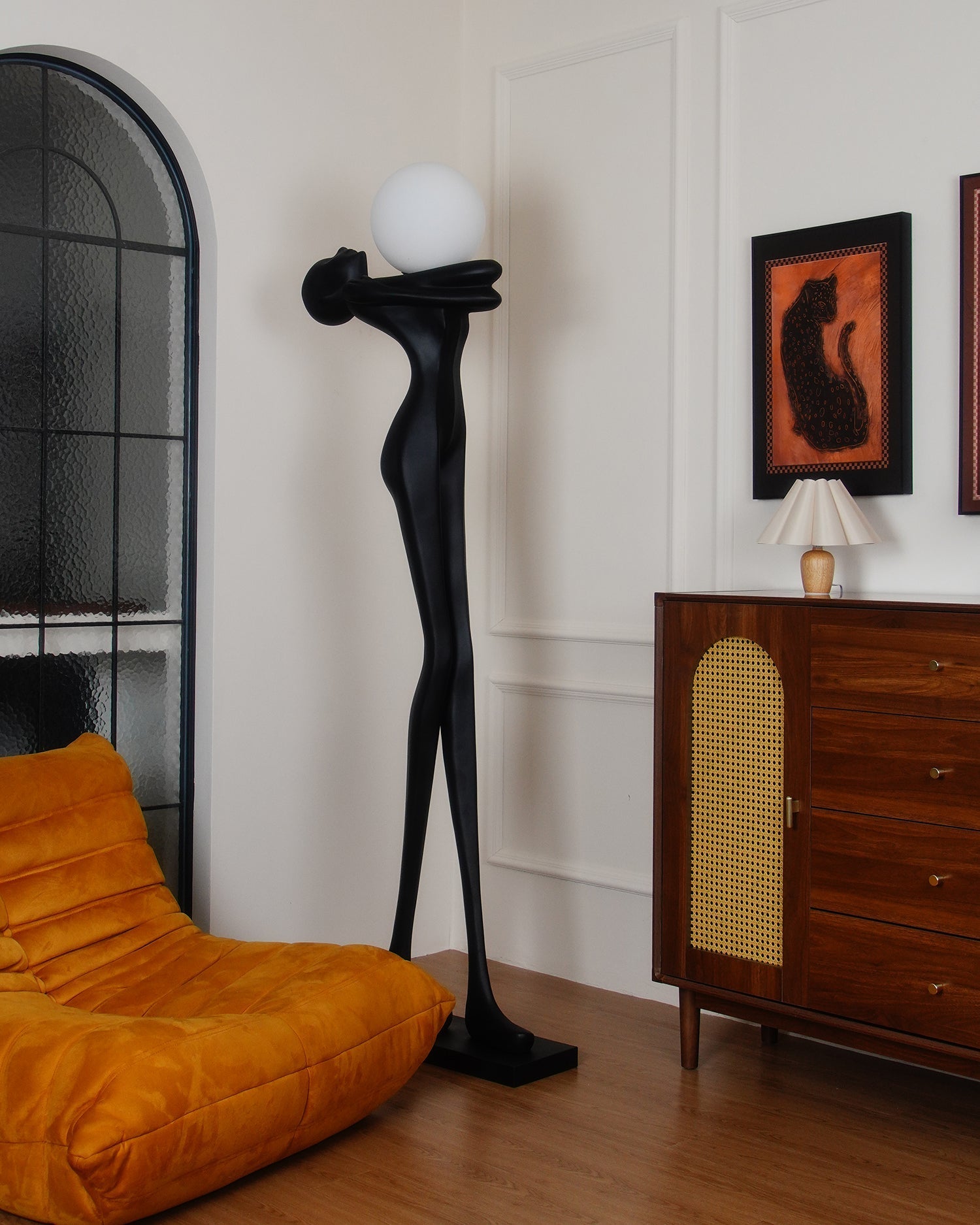 Ersolion Sculptural Fiberglass Floor Lamp - Blowlighting