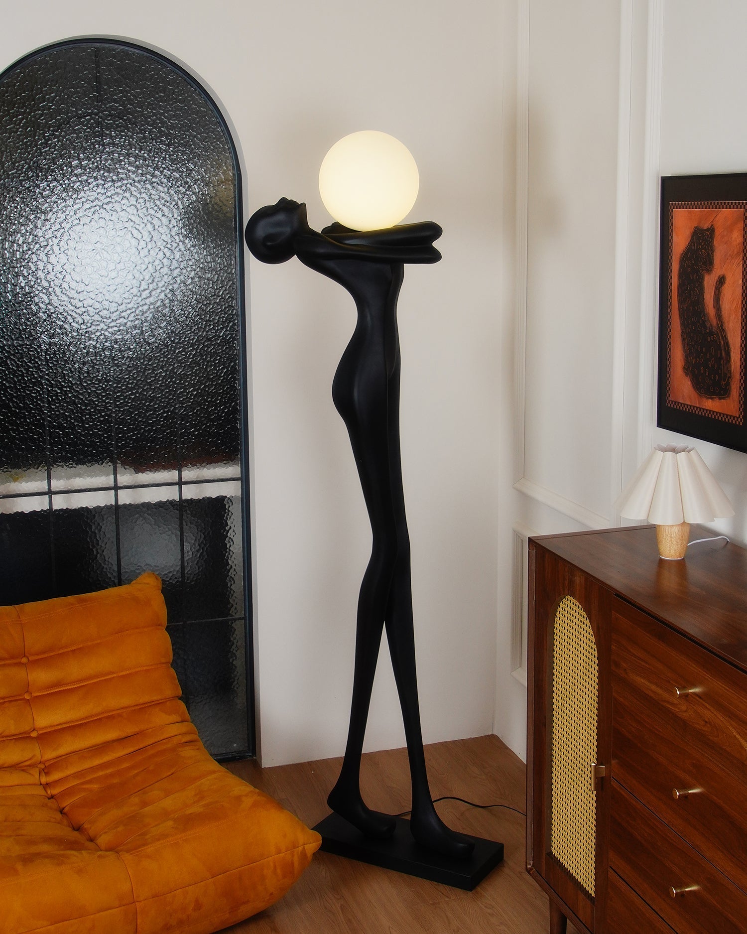Ersolion Sculptural Fiberglass Floor Lamp - Blowlighting