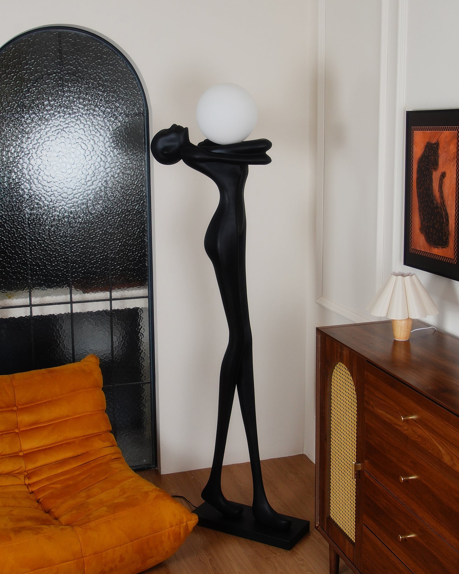 Ersolion Sculptural Fiberglass Floor Lamp - Blowlighting