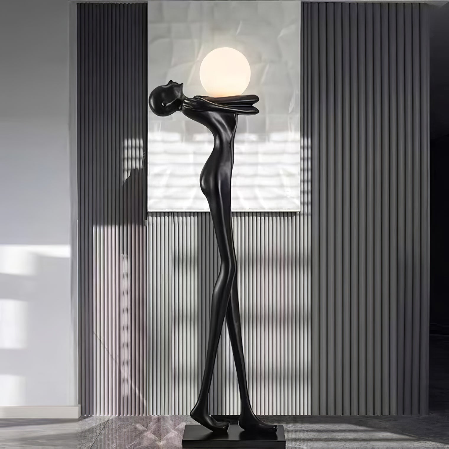 Ersolion Sculptural Fiberglass Floor Lamp - Blowlighting